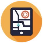 gps navigation android application logo